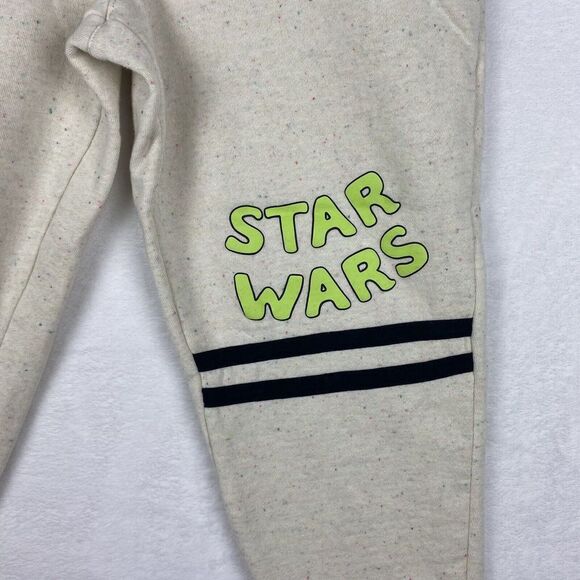Star Wars Jogger Pants Boys Large Beige Pockets Sweatpants Casual Outdoors Kids - Picture 5 of 11